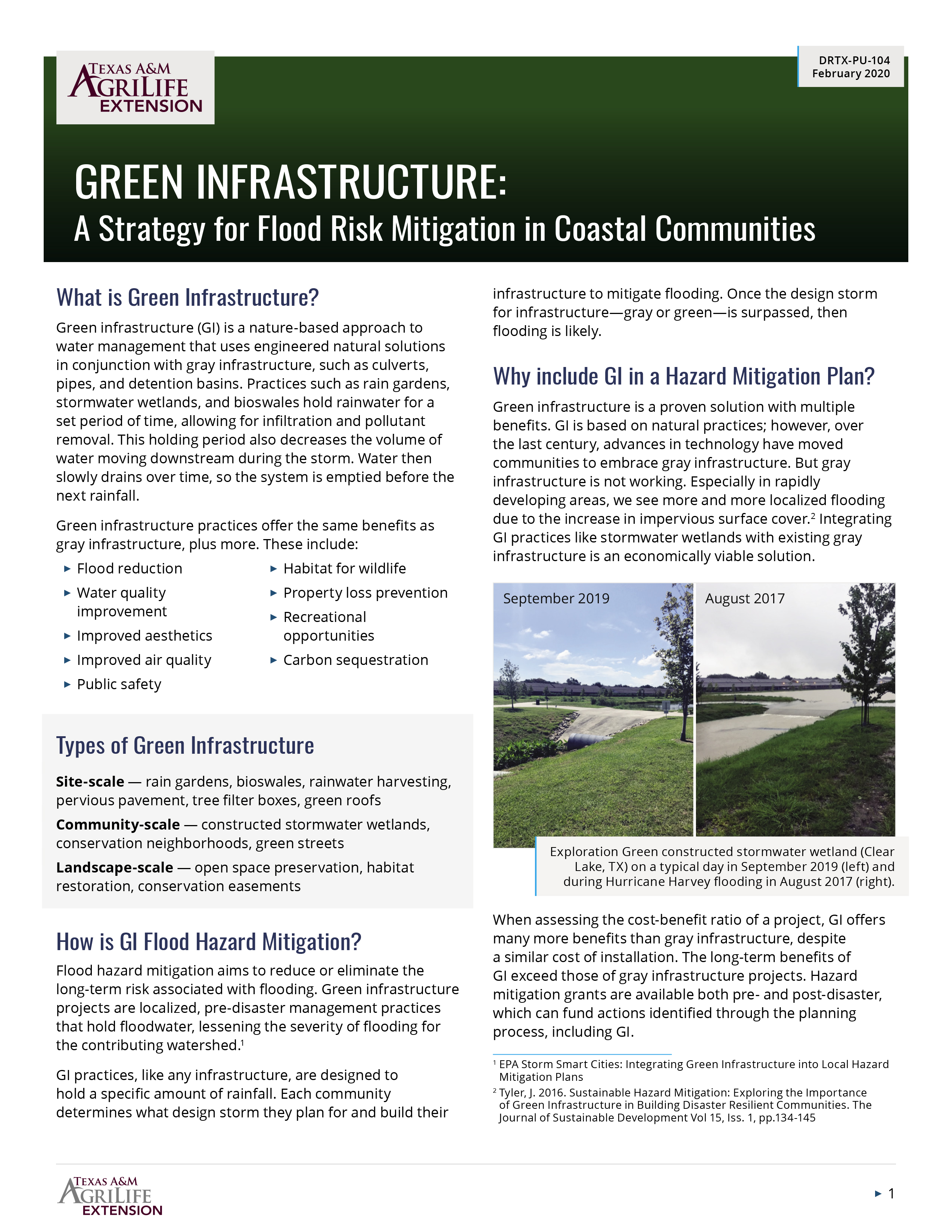 Green Infrastructure: A Strategy for Flood Risk Mitigation in Coastal ...