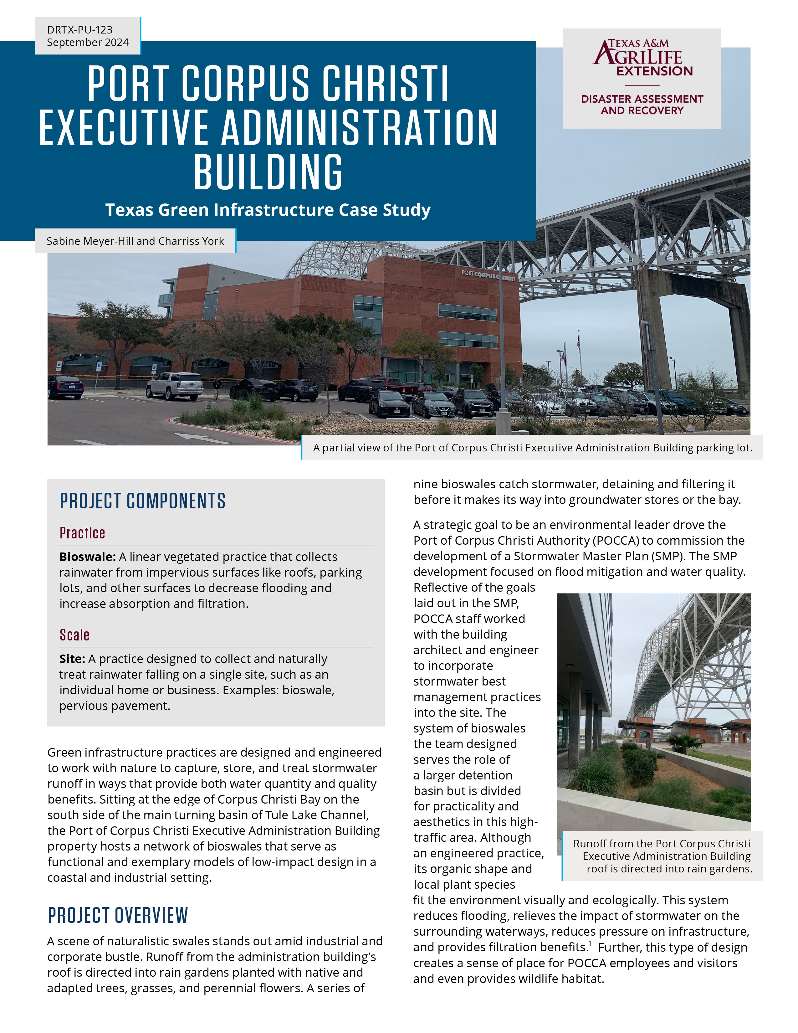 Texas Green Infrastructure Case Study Port Corpus Christi Executive Administration Building